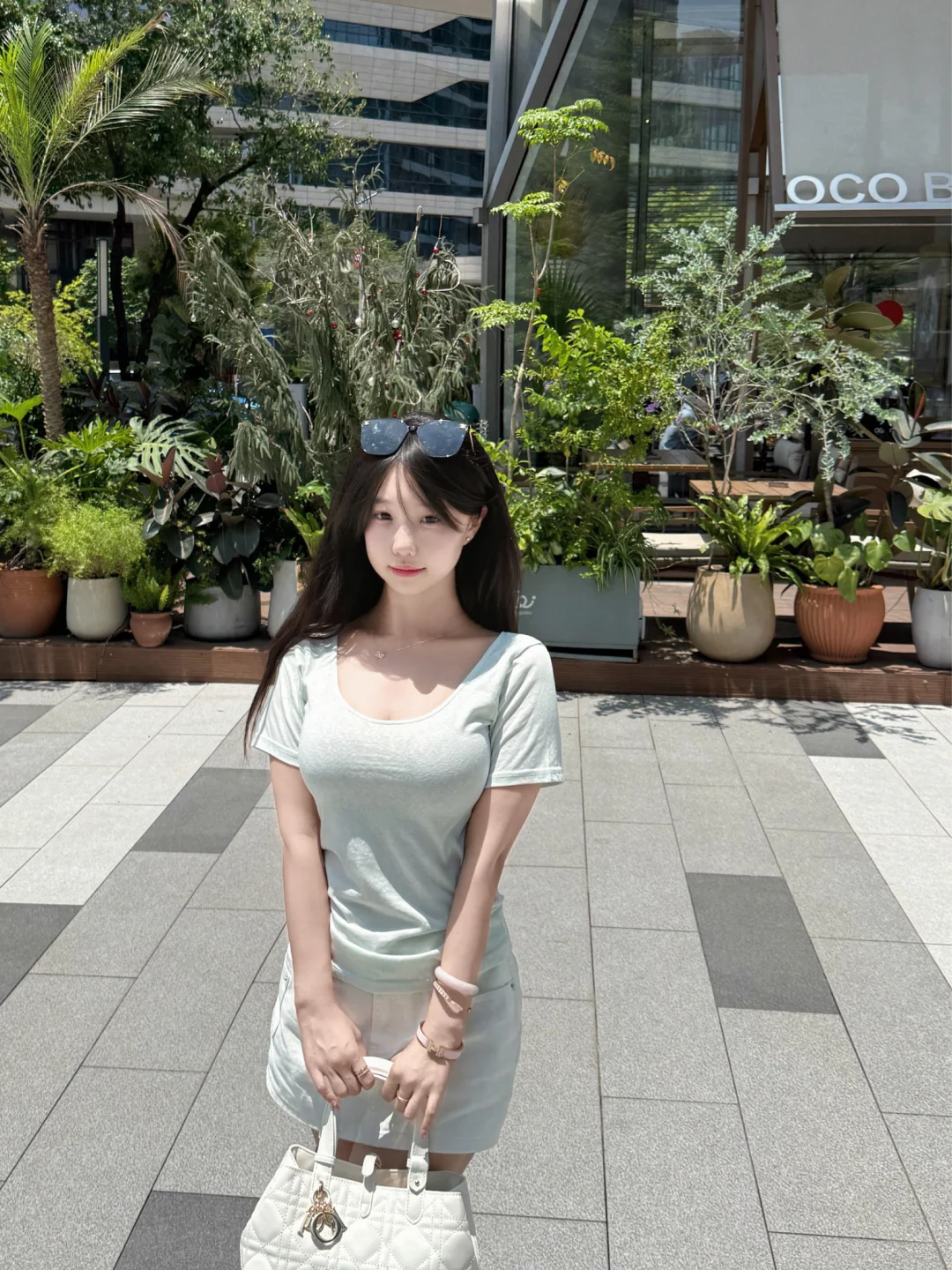 蜜瓜奶绿松弛一下～158 110微胖浅夏穿搭分享