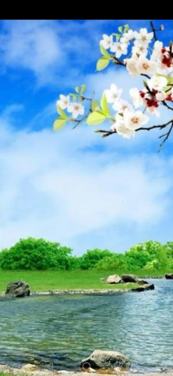 对联，上：一夜春风醉花海，下：半天夏雾迷草原。