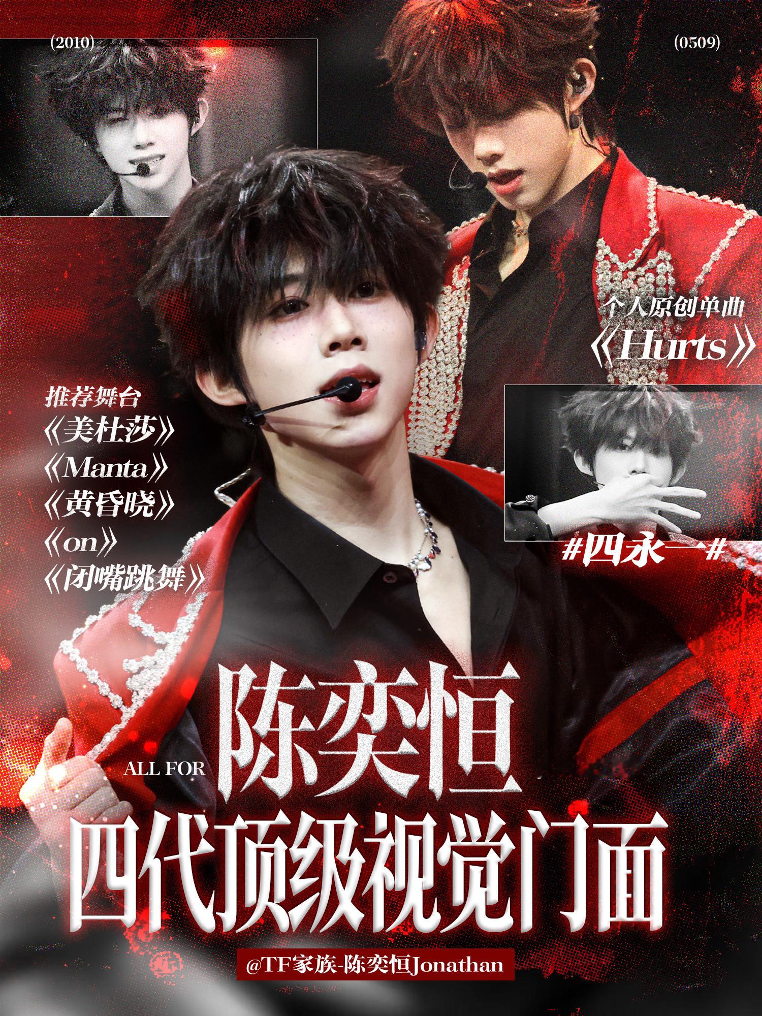 TF四代突围2.0只期待四代第一全能制作人期待陈奕恒的每一次舞台 ！ 