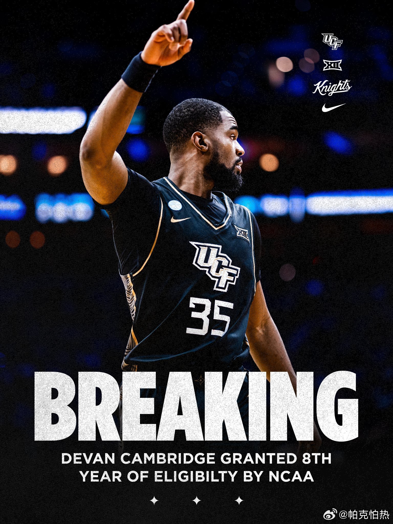 NCAA Devin Cambridge将开启自己的第八个大学赛季… 