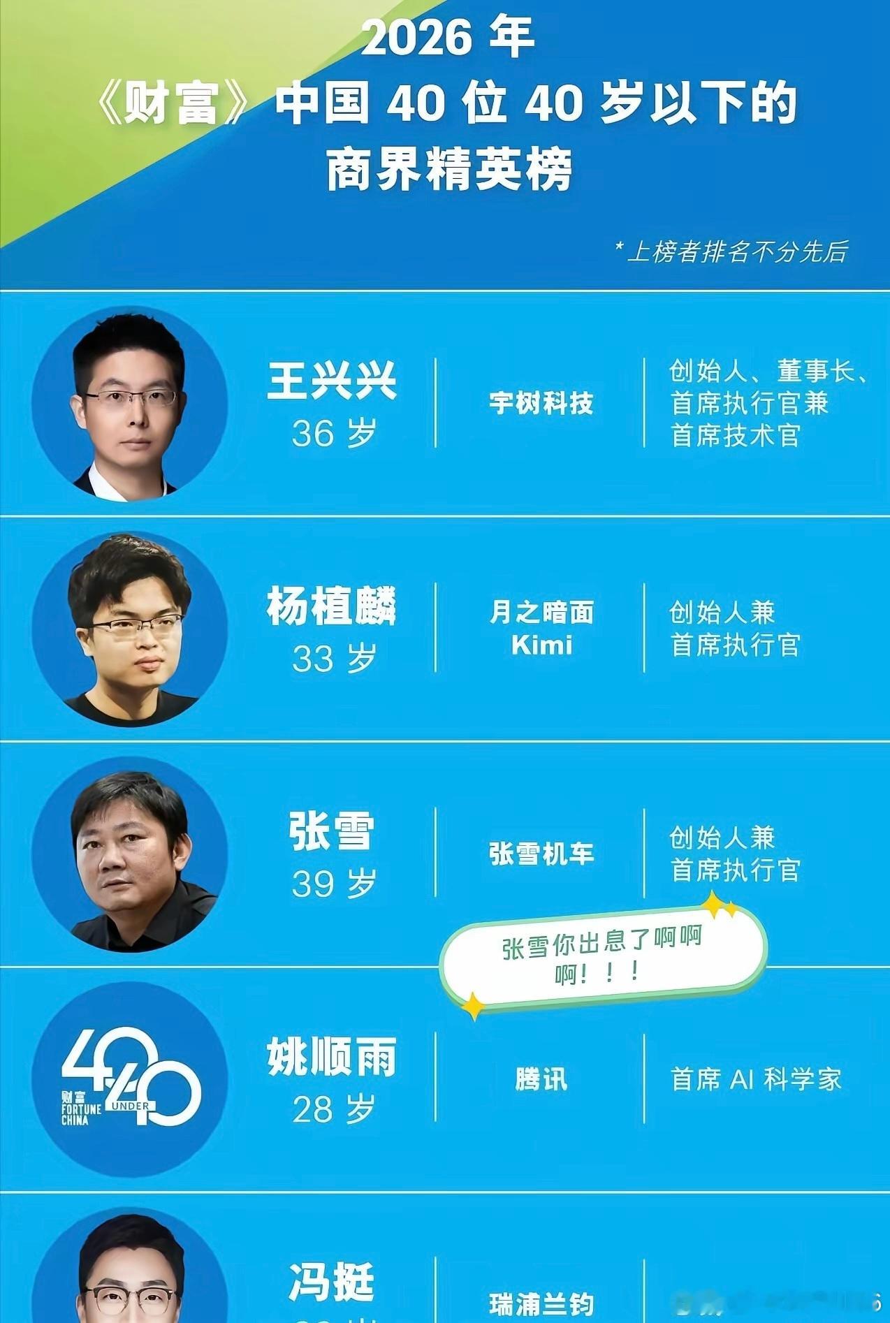 张雪比王兴兴只大了3岁，两个孩子都这么大了，家庭、事业、梦想啥都没耽搁，妥妥的人
