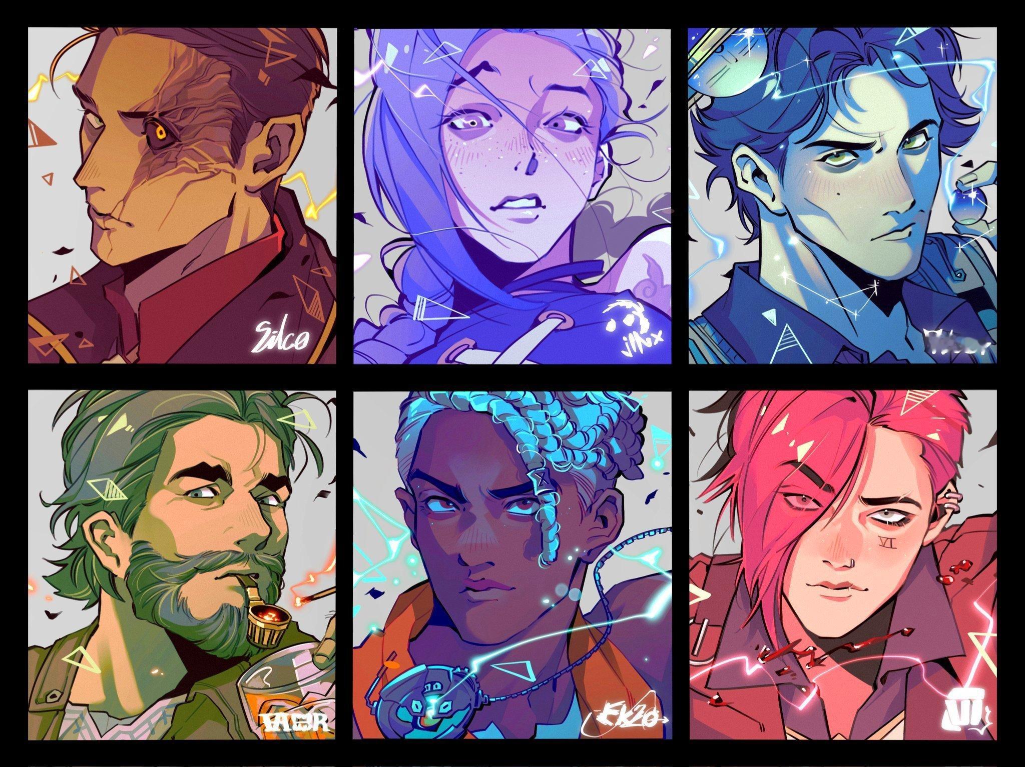 双城之战成员同人（cr:quni_gyeol）英雄联盟