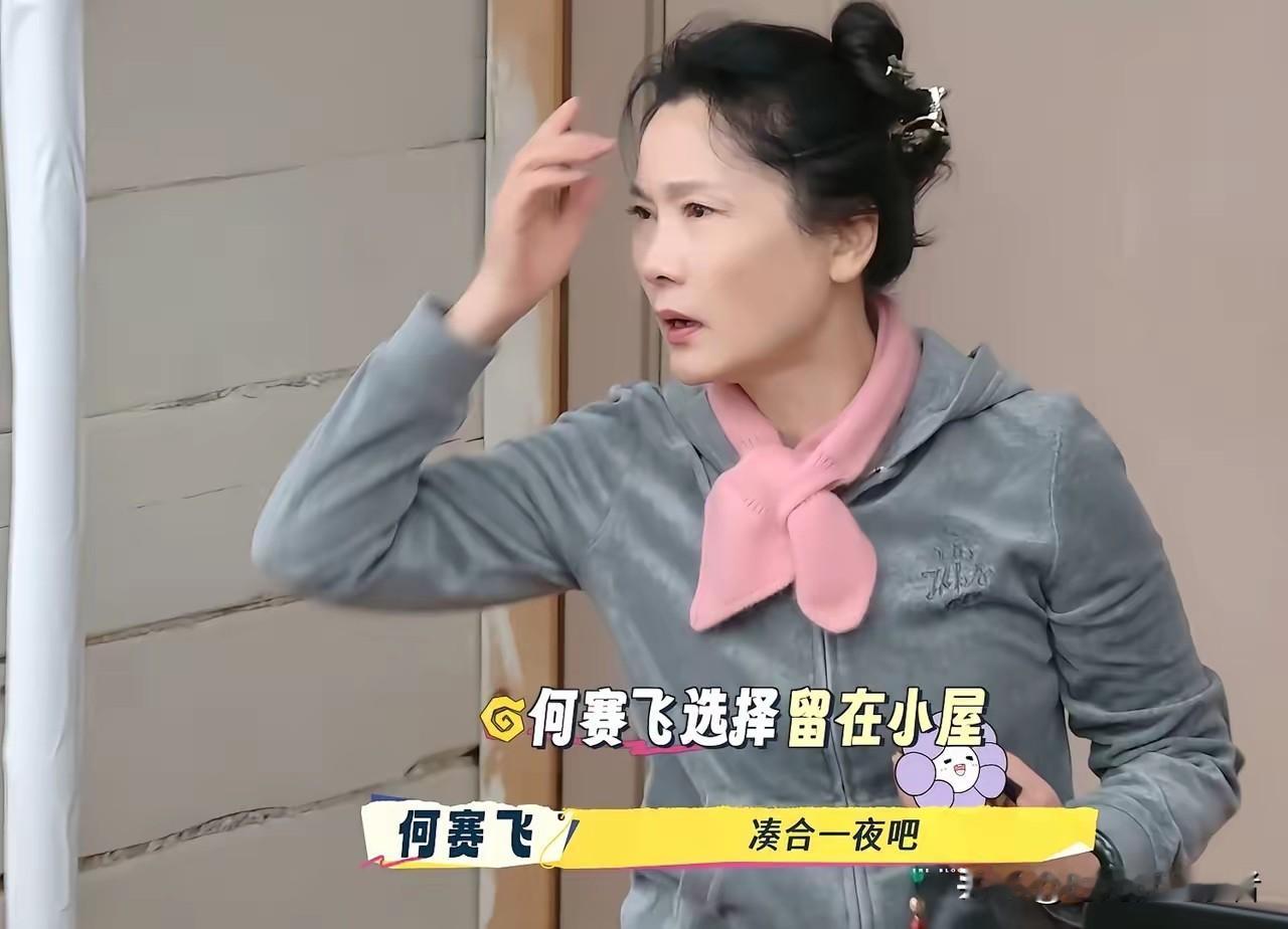 刘晓庆真的年龄大了，住在蒙古包冻的不舒服，宁静也是细心，和刘晓庆换了屋子。
很多