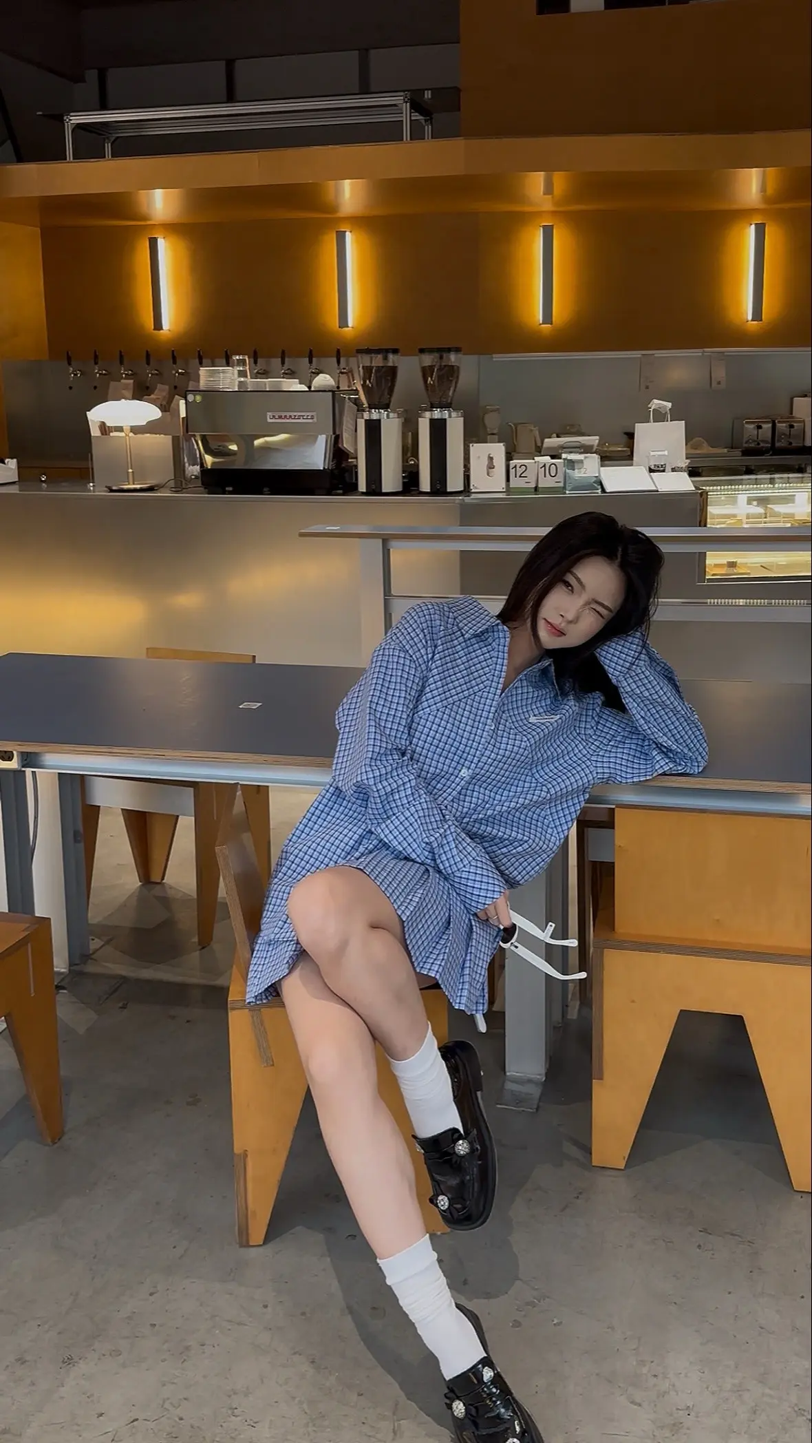 那个女孩换了很多套衣服。