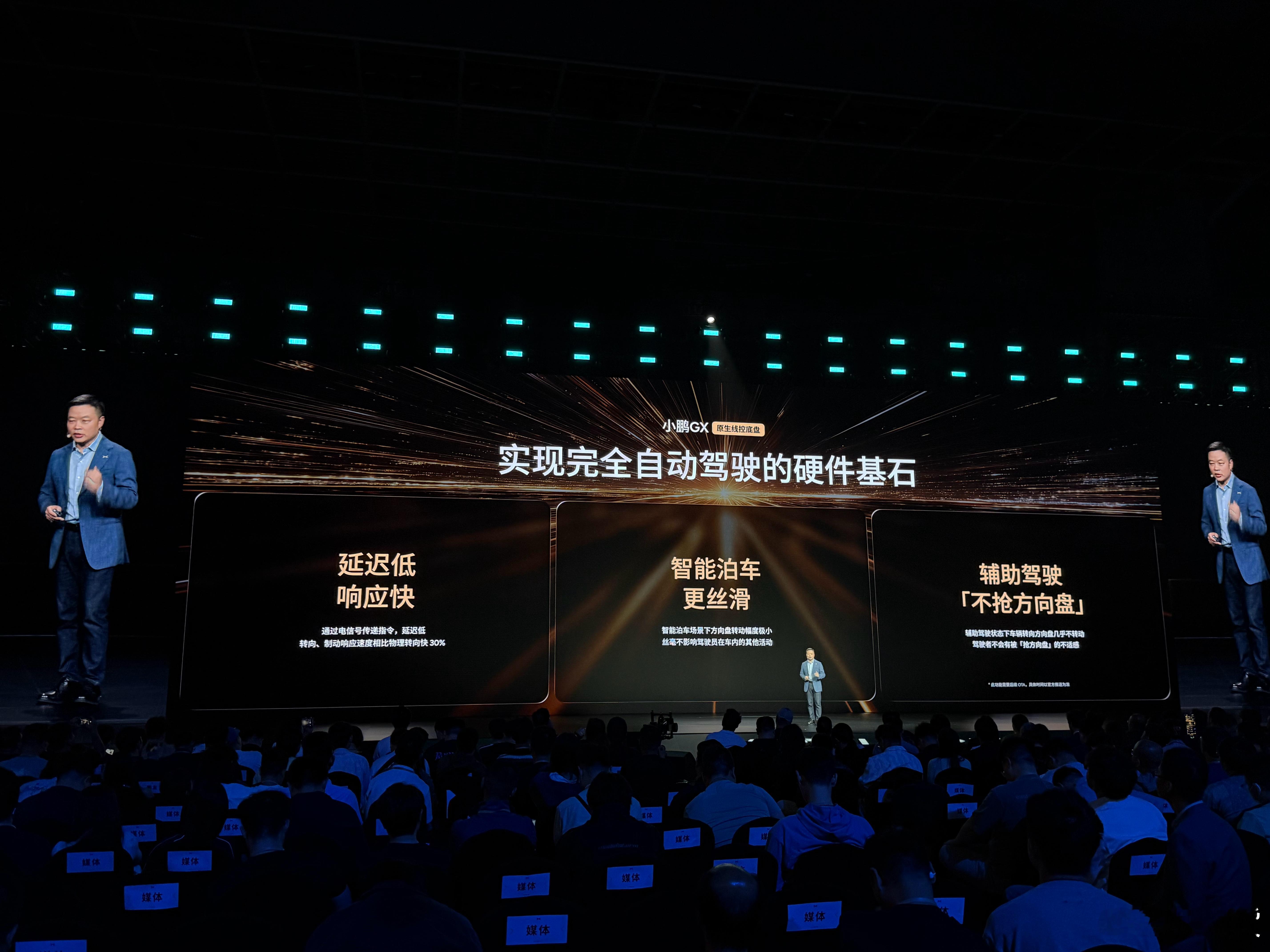 何小鹏说：线控转向是实现完全自动驾驶的硬件基石小鹏gx发布会小鹏gx小鹏GX全是
