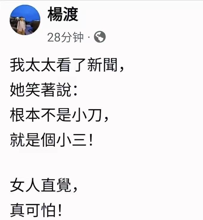 杨渡前脚发文痛批金溥聪"宦官恶仆、操控失智、挑拨家庭"，后脚又借太太之口暗讽他是