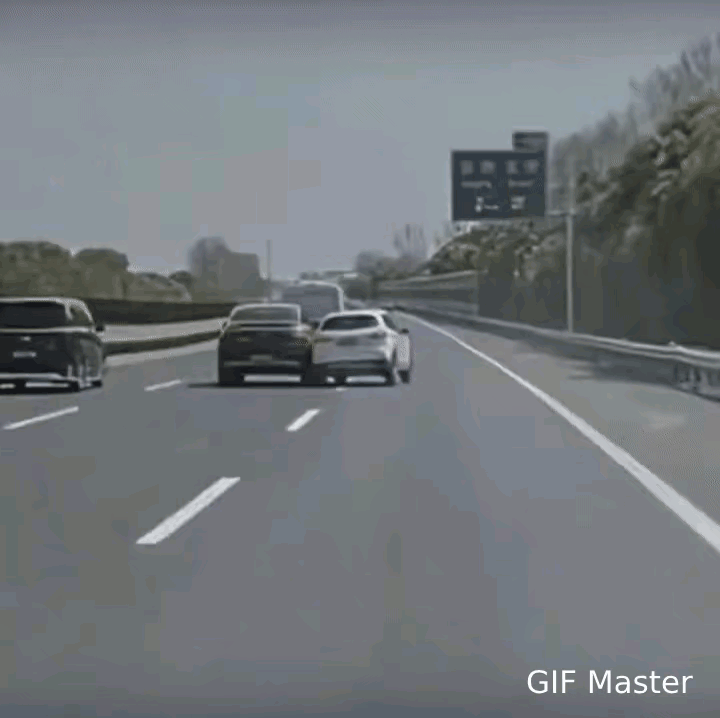 路怒不可取！小白车对自己的技术和车辆过于自信了。