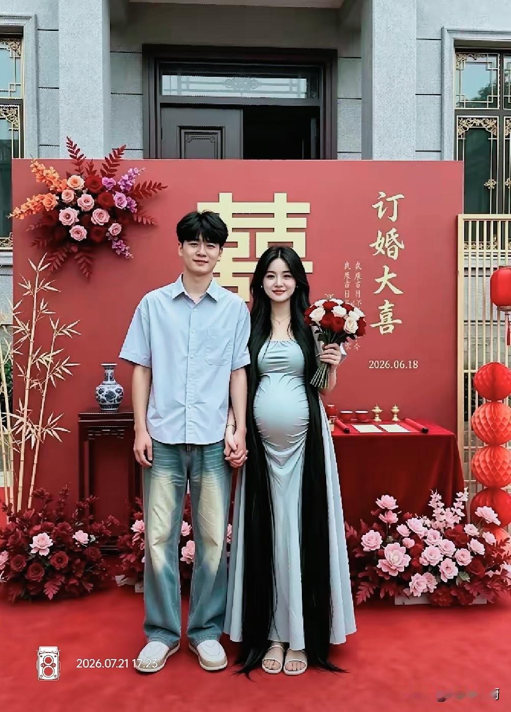 时代变了，未婚先孕的多了。
在我们这边，大家戏称这种现象叫"先上车后补票″。
你