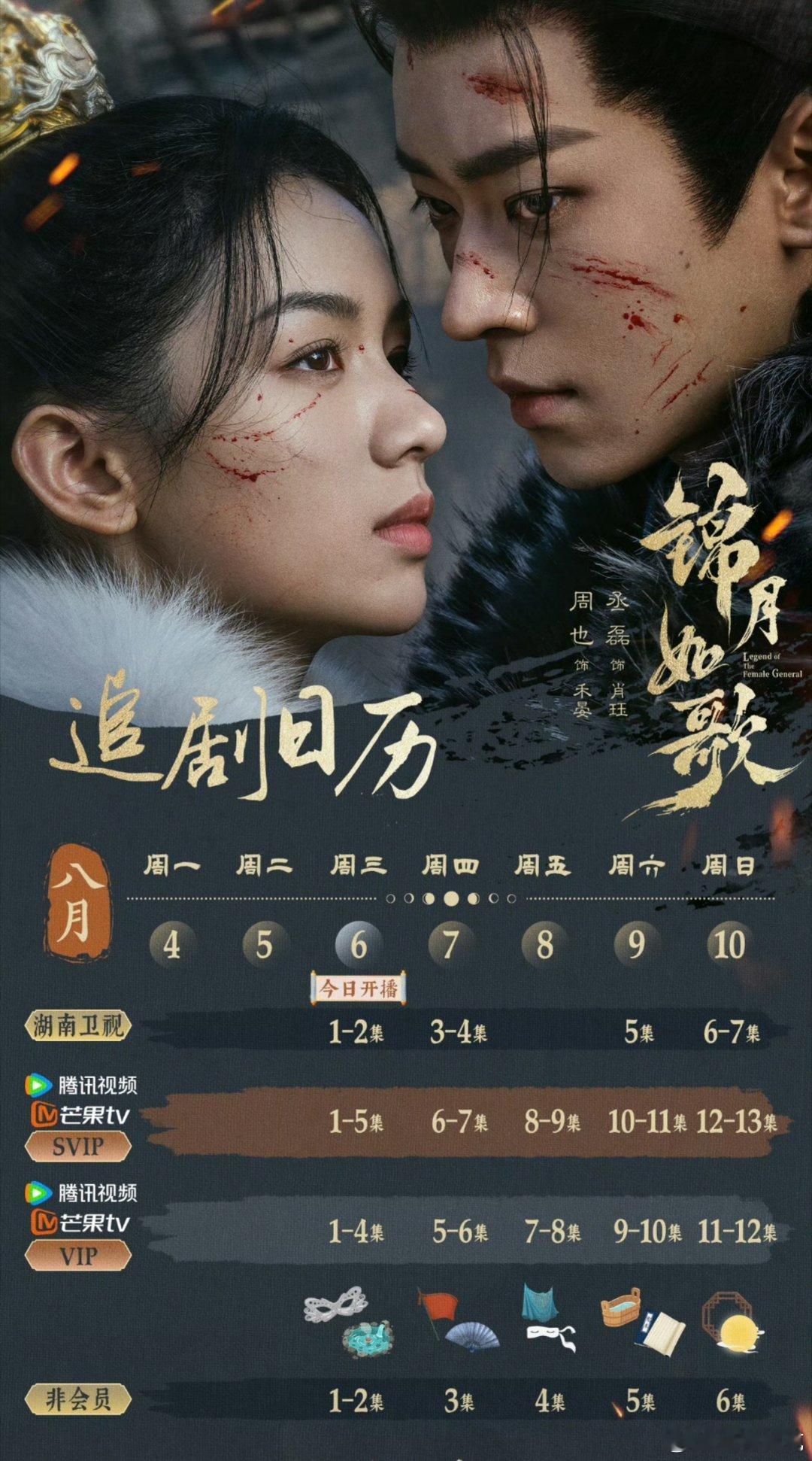 锦月如歌开播锦月如歌追剧日历已岀，压多少[doge] ​​​