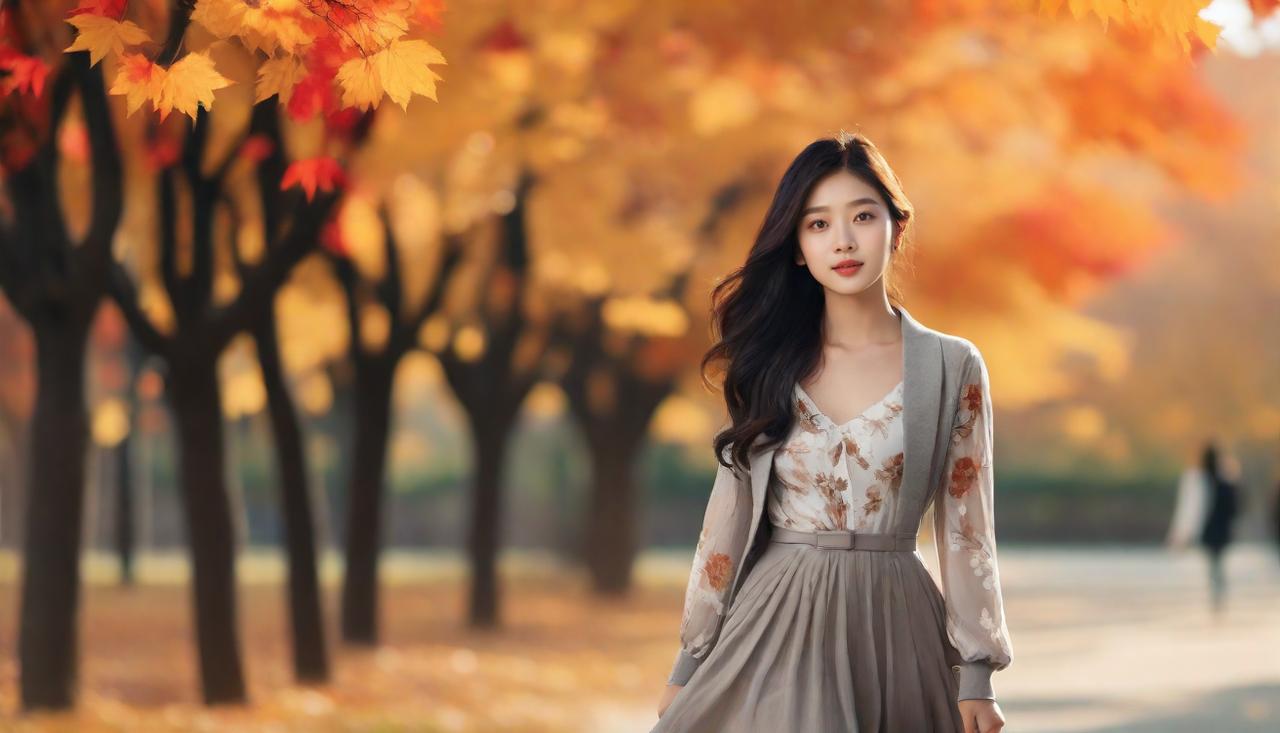 金风送爽菊花艳，秋水一泓桂子香。

金秋时节，风轻云淡。金风送爽，菊花绽放如一幅