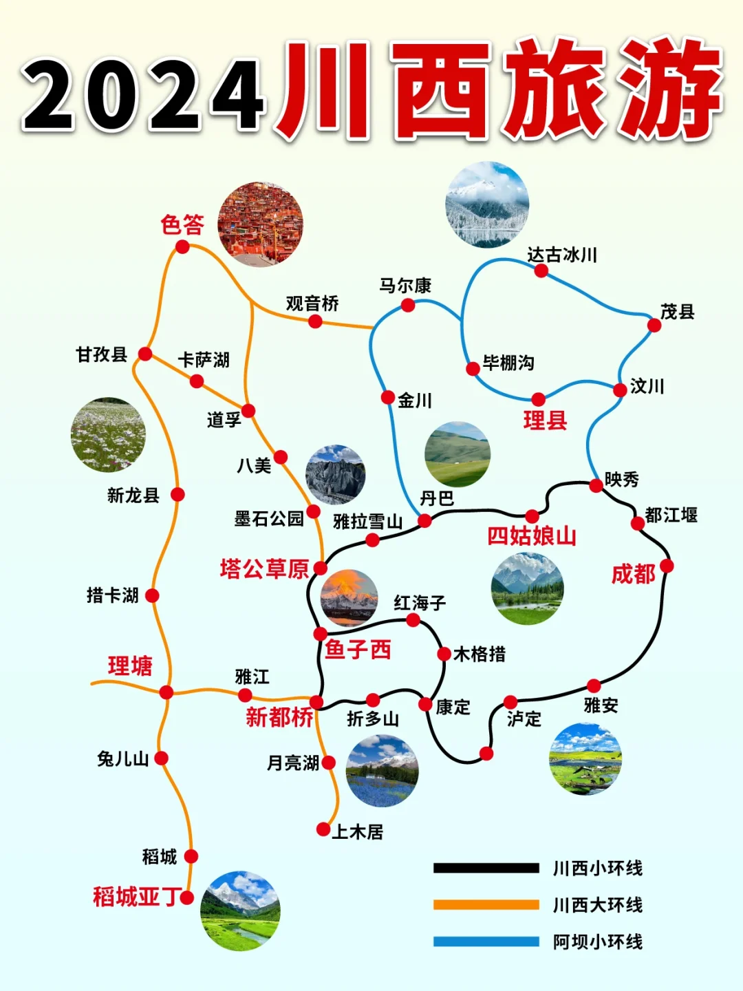 7-9月川西环线合集➕保姆级线路攻略➕避坑