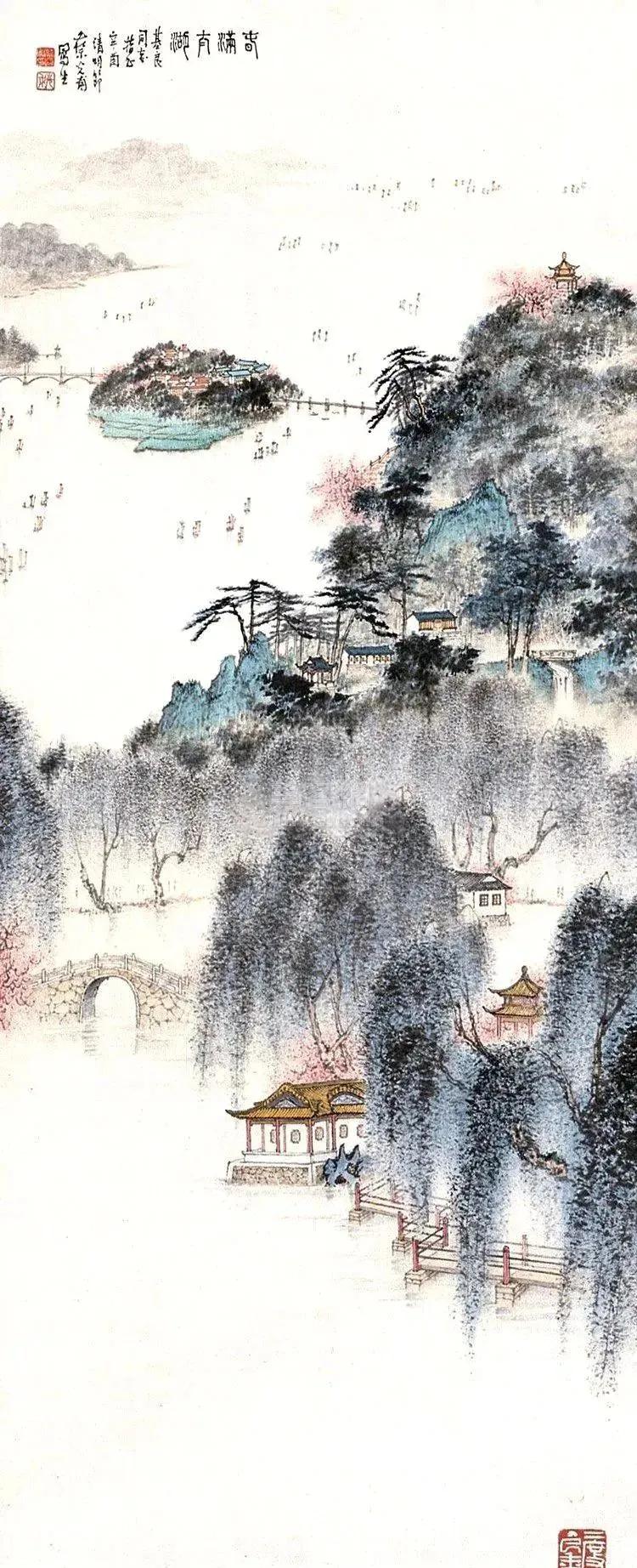 这位画家笔下的江南，迷人之美Ⅰ蔡光甫·绘
 