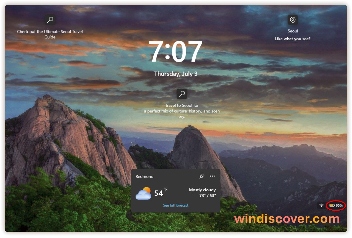 目前，微软已经开始在 Windows 11 锁屏界面中测试新版电池图标设计。（具