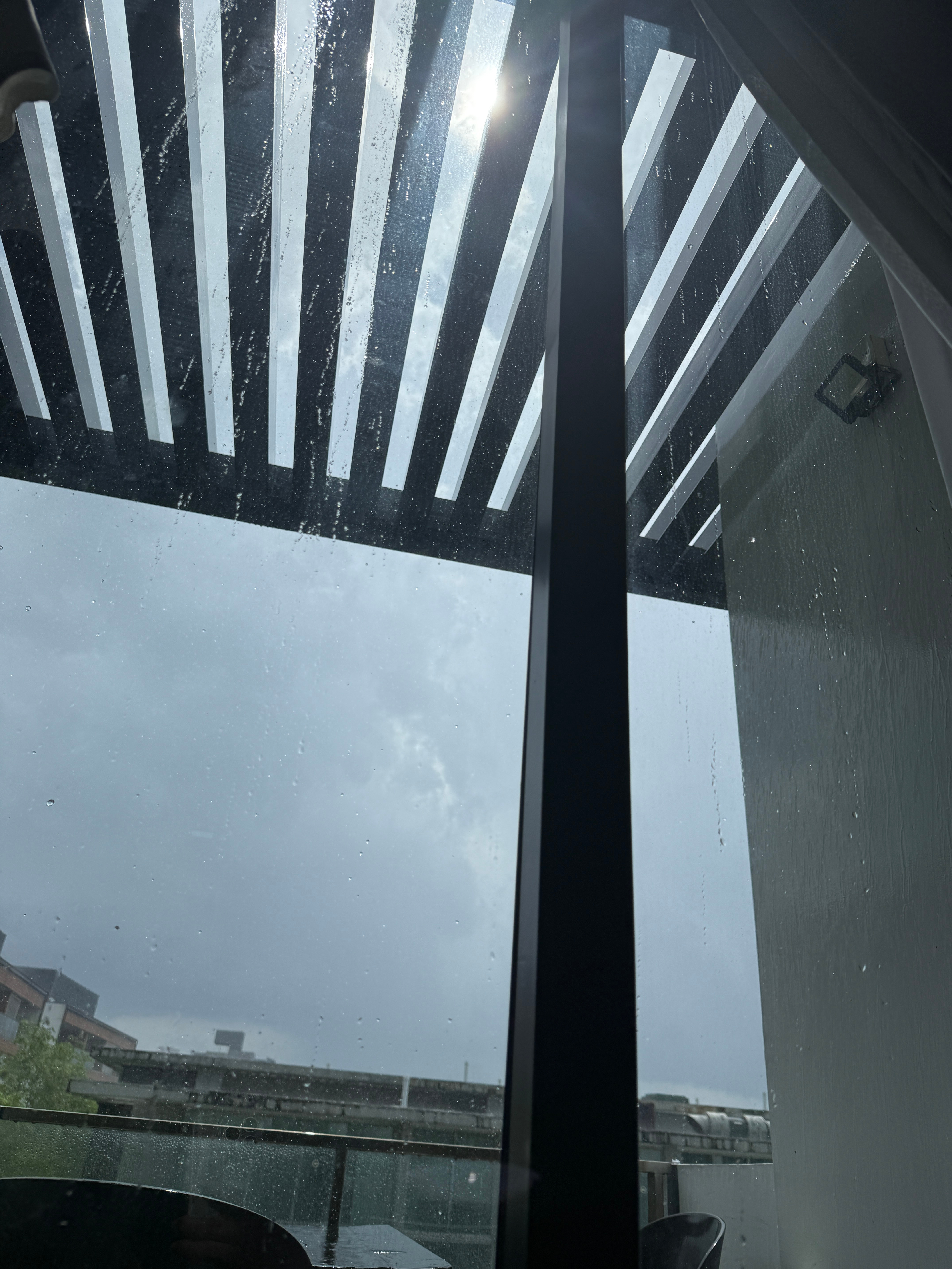 我嘞个太阳雨 太阳超大 雨也超大 