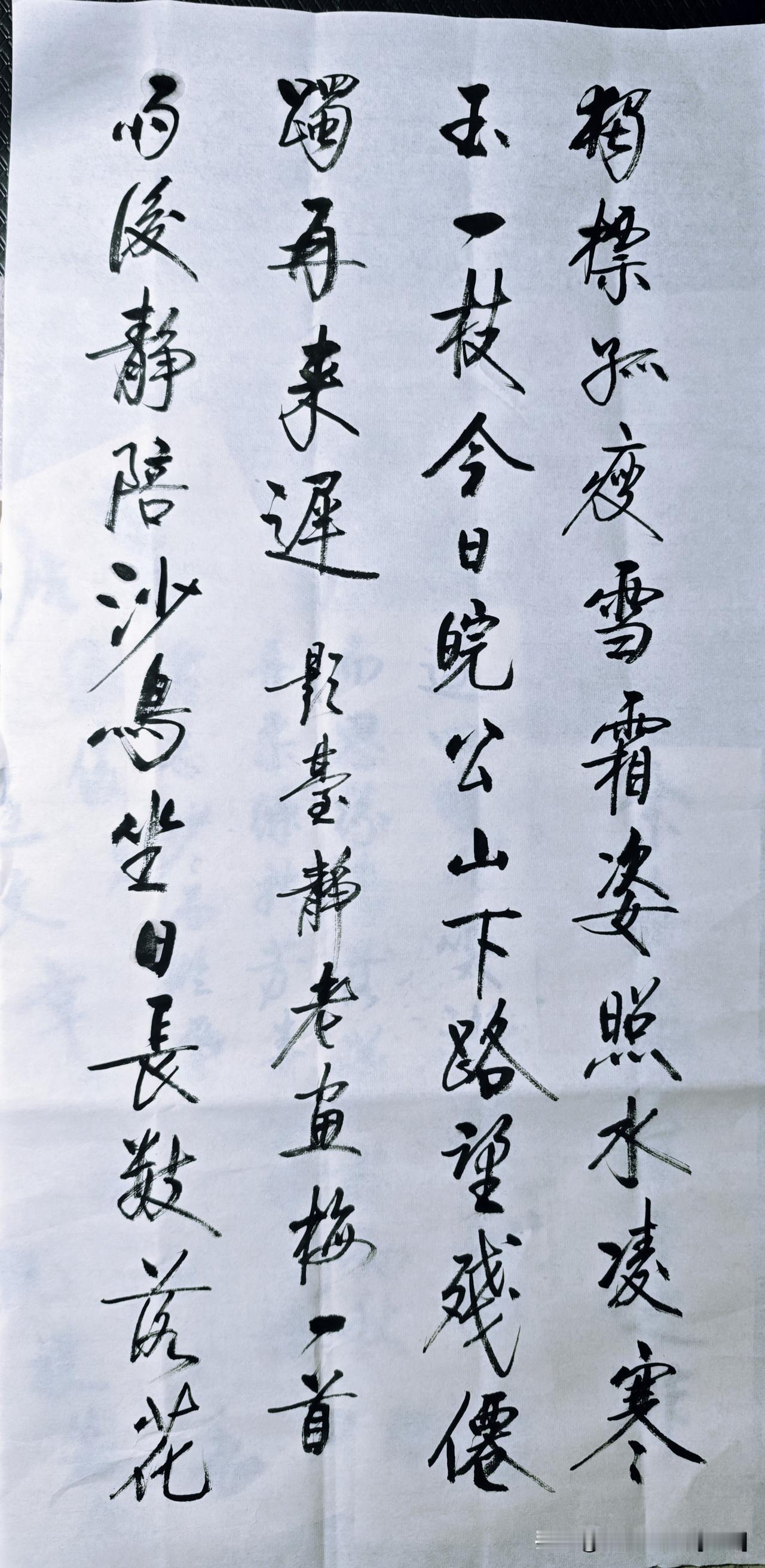 [玫瑰]启功书法学习交流打卡报到。深耕技艺，打磨过硬的本事，保持清醒的思考，哪怕