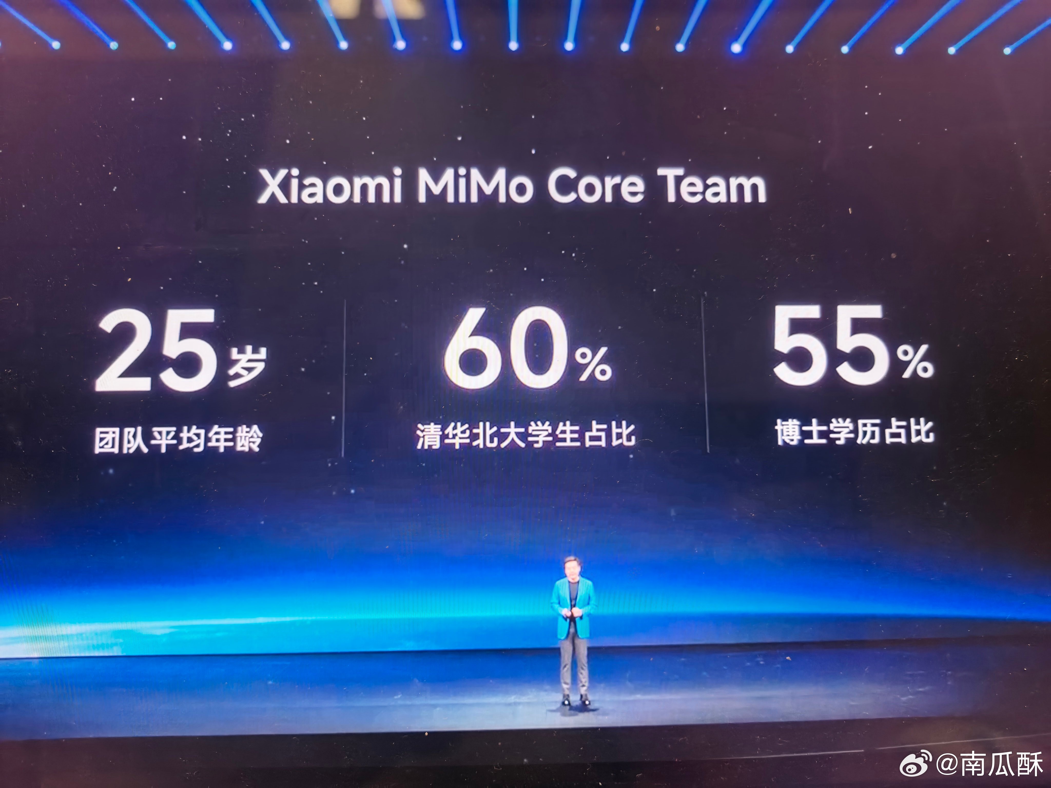 小米 AI 大模型团队，年轻，年轻，还是年轻。对科技公司而言，让年轻人走上台前，