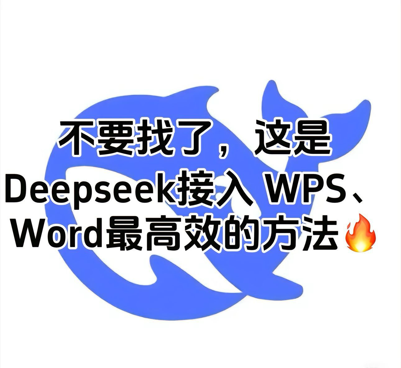 DeepSeek接入WPS，办公效率起飞。 