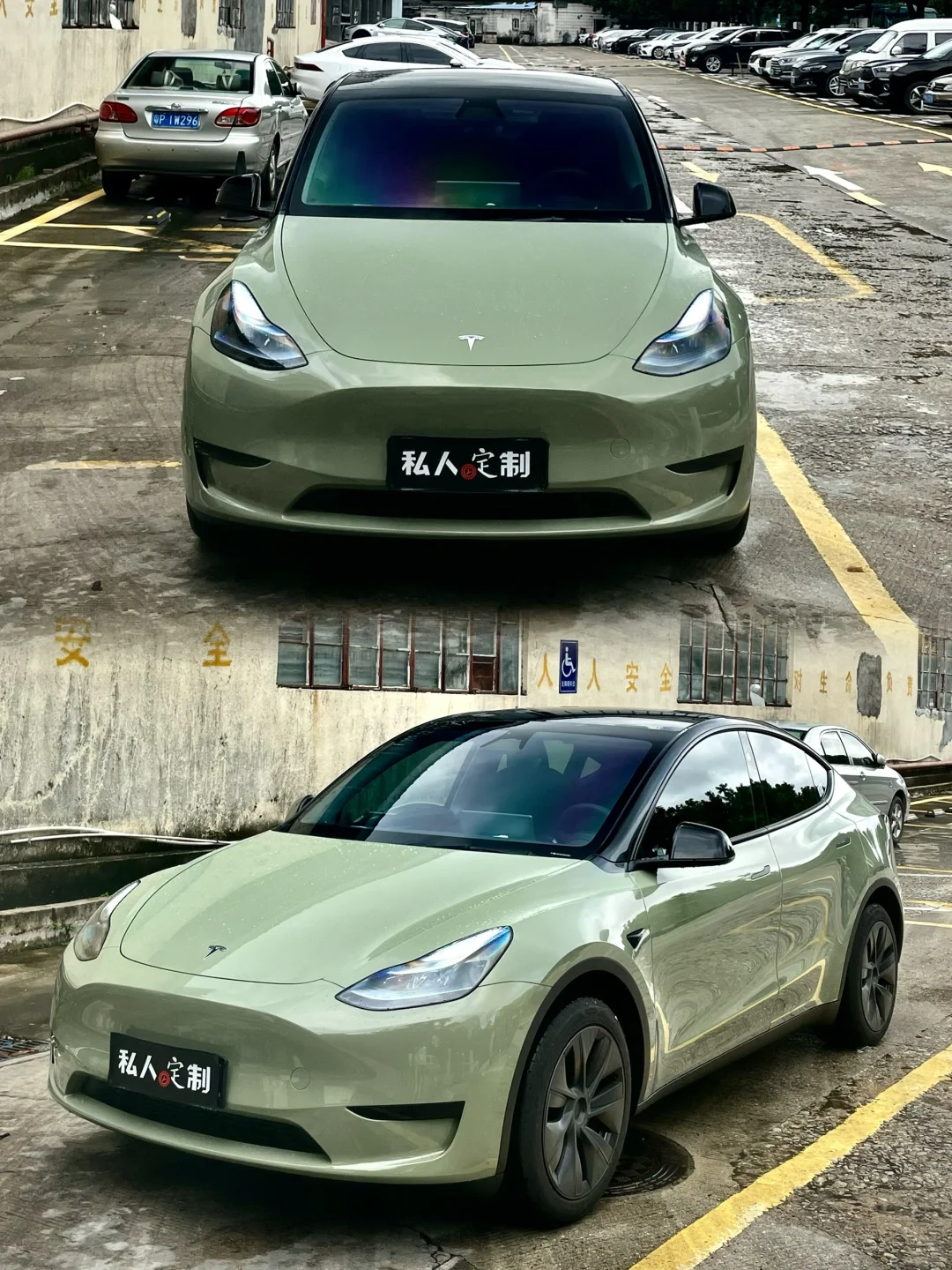 偷偷变绿的特斯拉Model3，贴完被惊艳到❗️