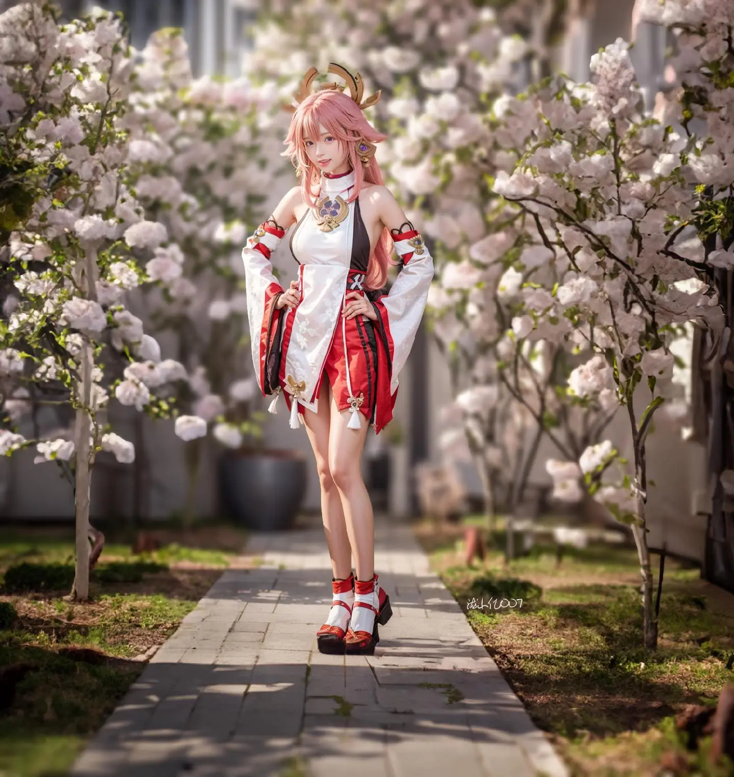 原神 八重神子。今天是八重神子的生日哦～