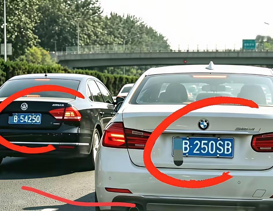 百年难遇的大巧合，希望他们二位车主千万不要彼此发现对方的车牌号，生怕他们会争的打