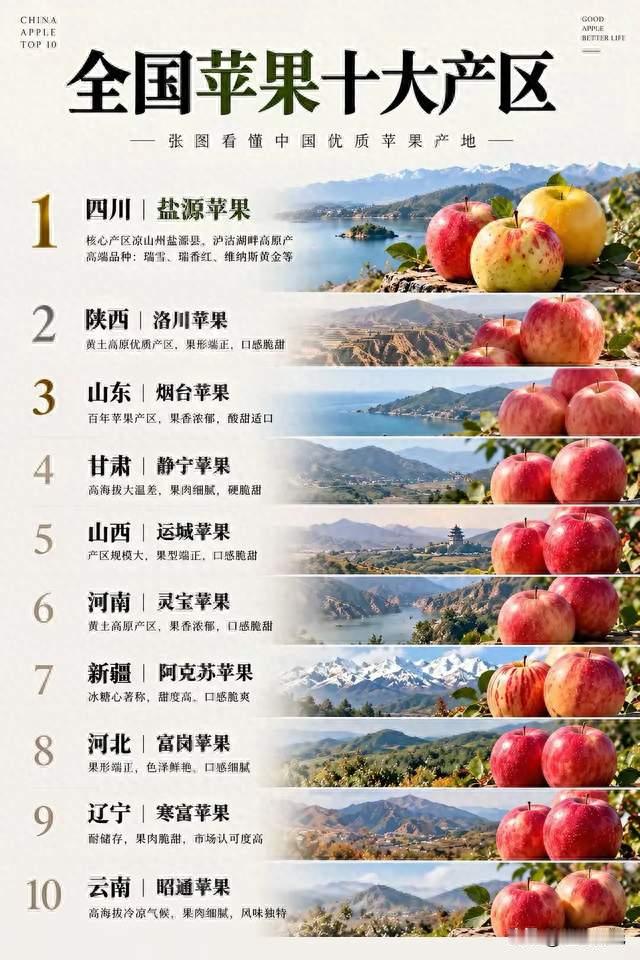 十大苹果产地，灵宝还是有一席之地的。