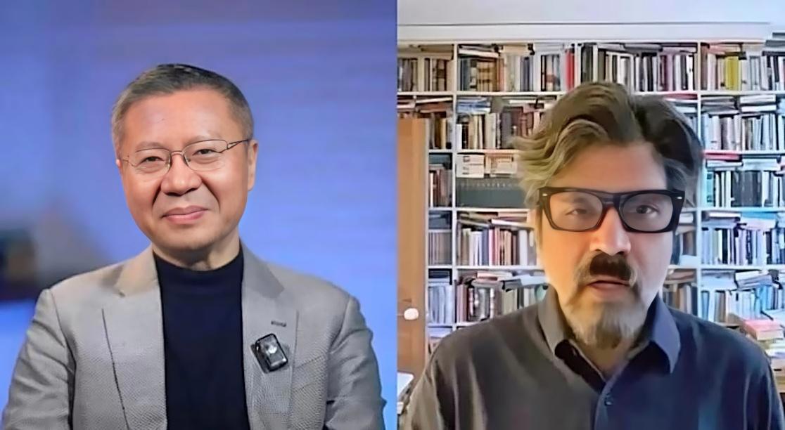 张维为教授与印度作家进行视频连线交流。2月10日，印度作家潘卡杰·米什拉对张教授