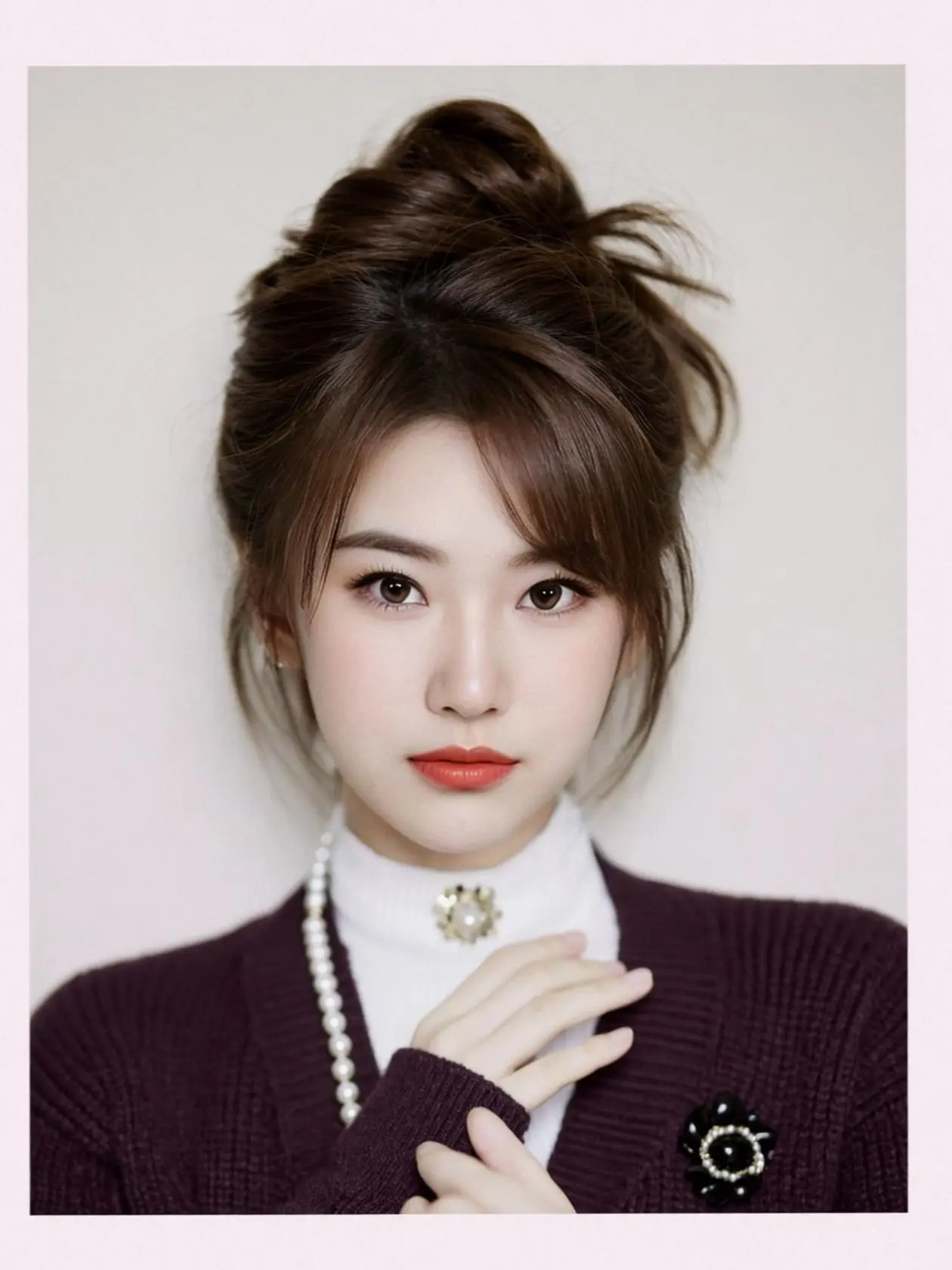 AI珍珠学院风写真 ai创作