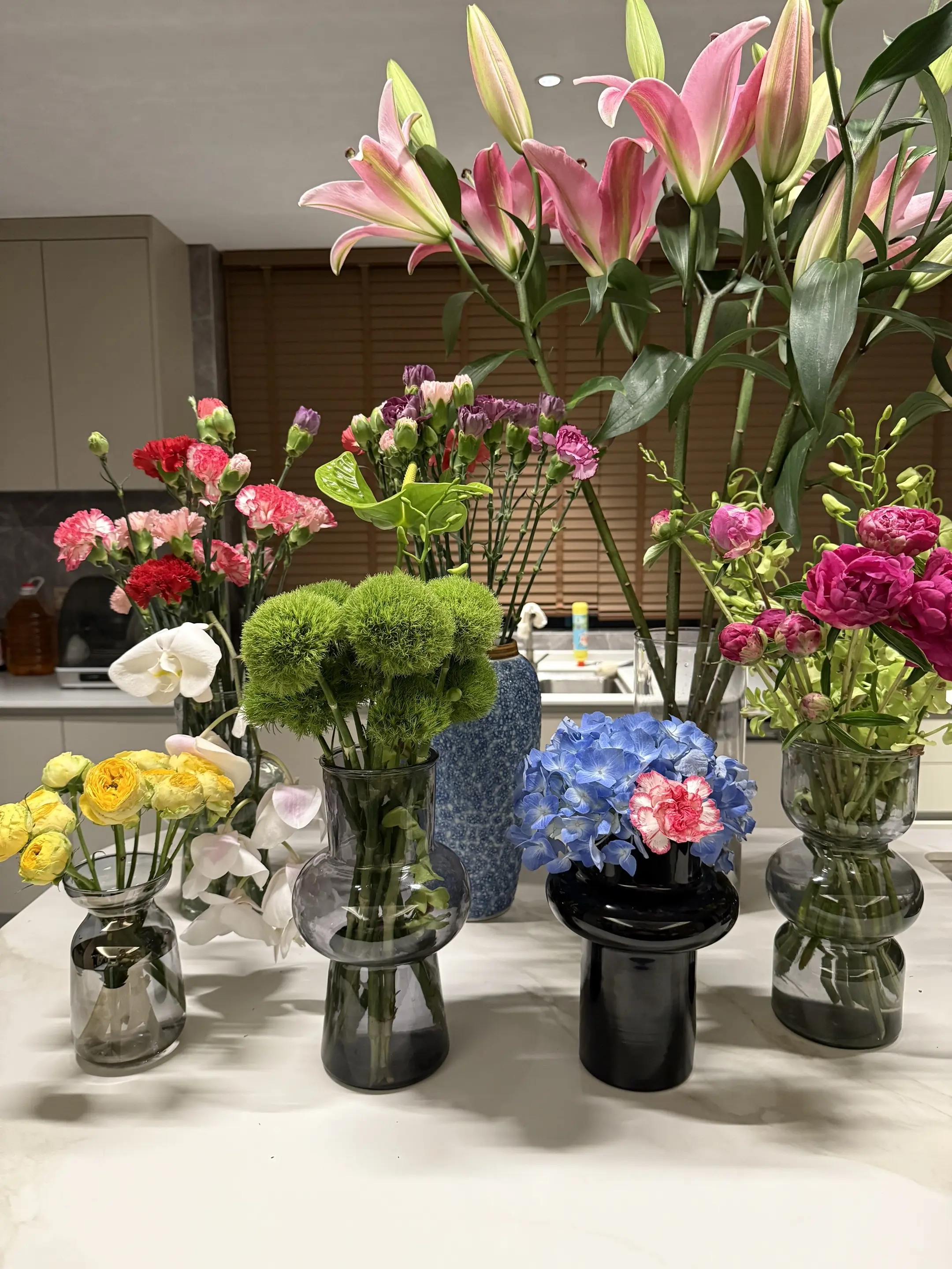 以前花是礼物 现在花是生活