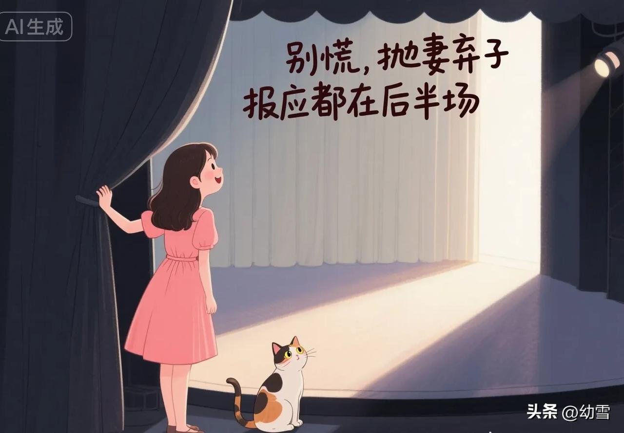 那些抛妻弃子的男人，
真的不会有好下场。
即便他们拥有暂时的物质财富，
到了老年
