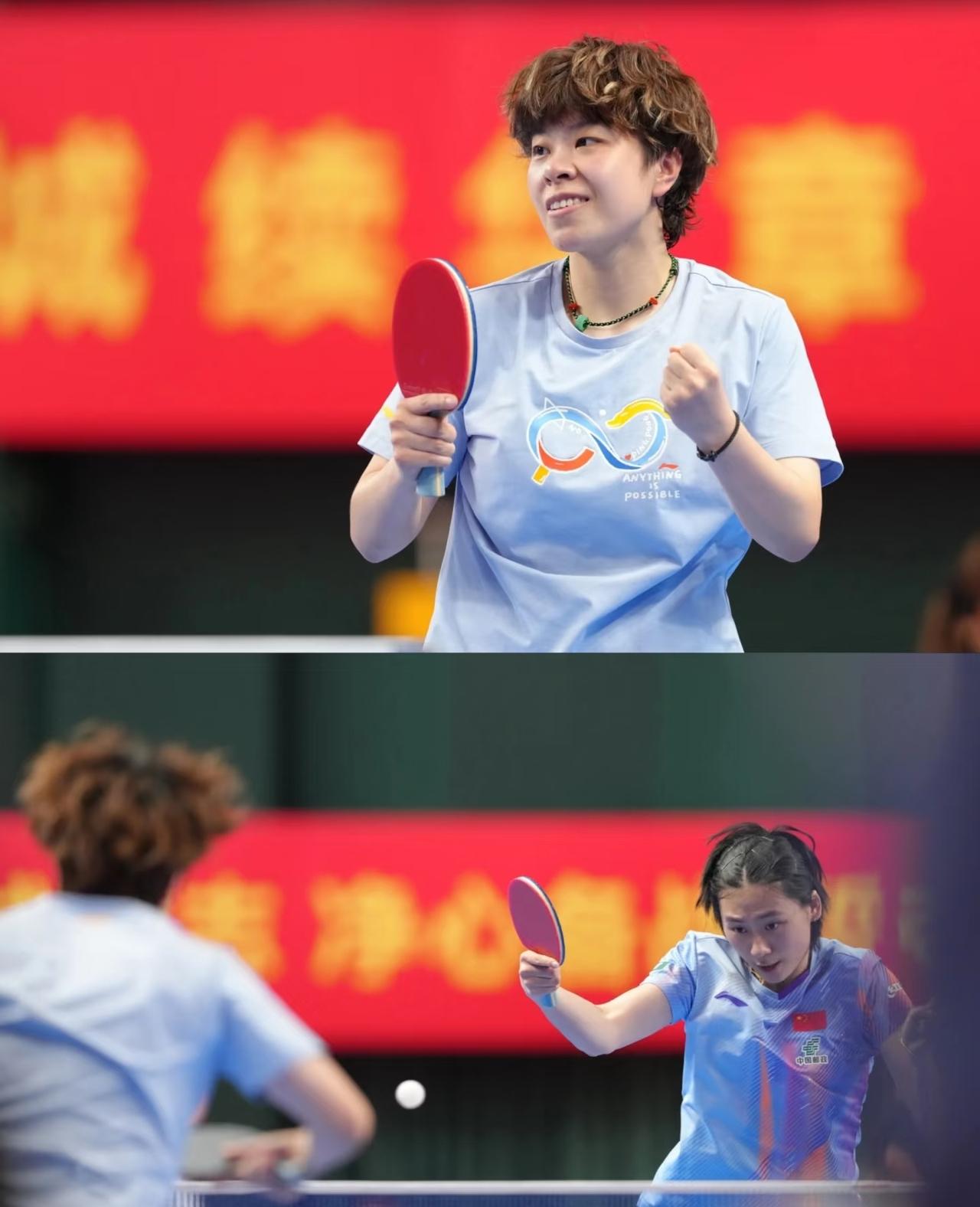 再次证明，国乒女队积分排名前五号的选手，是实力最强的。

王艺迪在连续两次的队内
