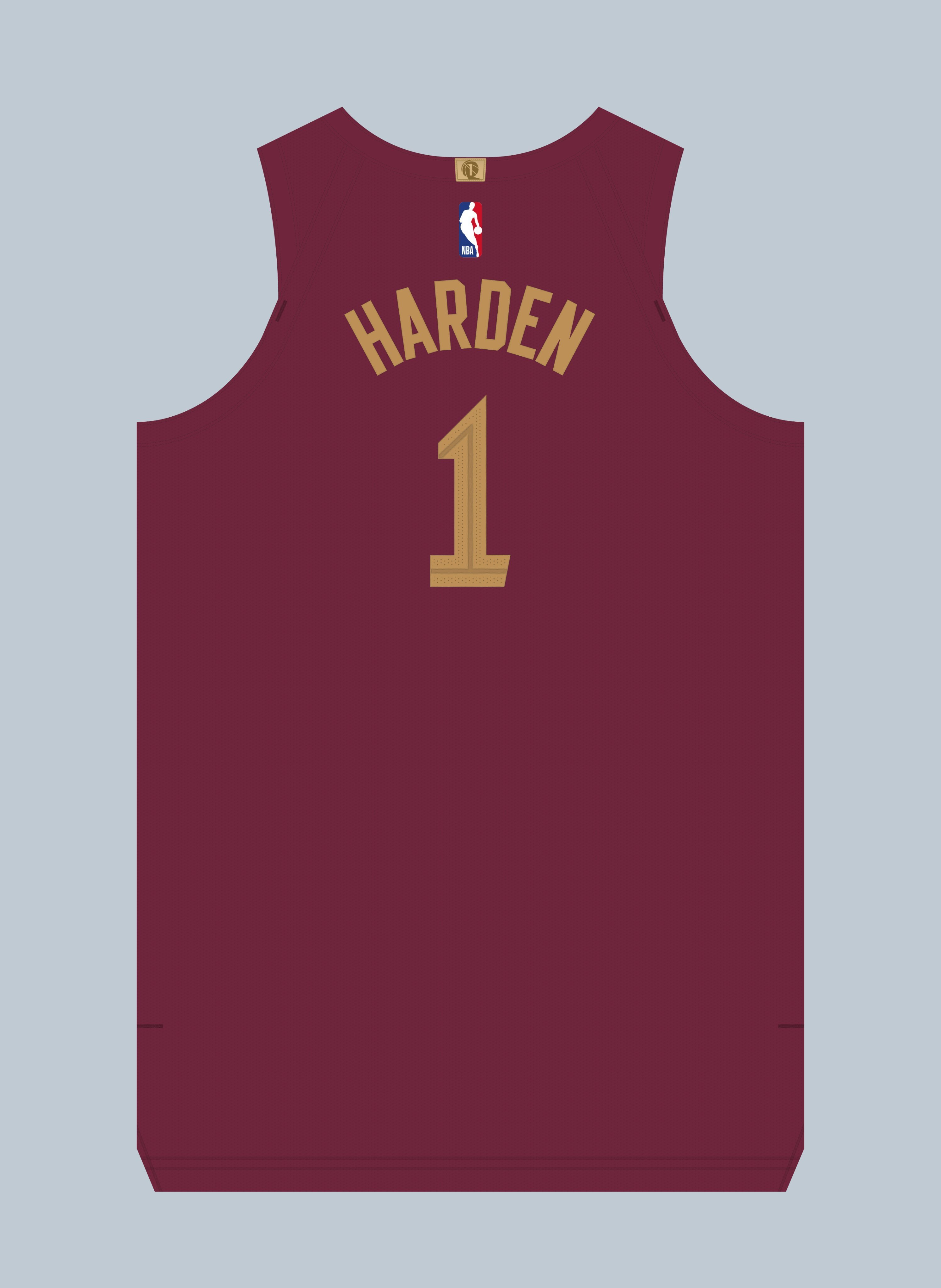 哈登将身披骑士1号球衣 