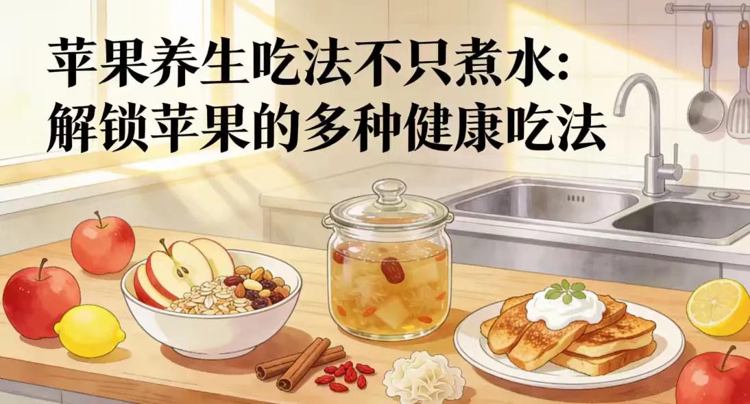 煮苹果水靠边站！这4种颠覆吃法正席卷养生圈，补气血、健脾胃全家都爱
厨房里，半个