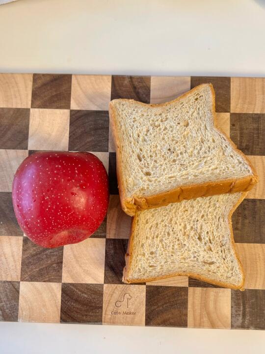 有空气炸锅的都去试试！🍎苹果酸奶酪吐司🍞