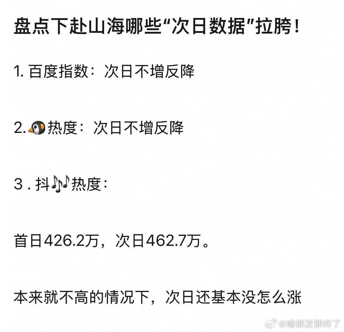 所有数据都在下降，还敢注水[疑问][疑问][疑问]演都不演了[无聊] ​​​