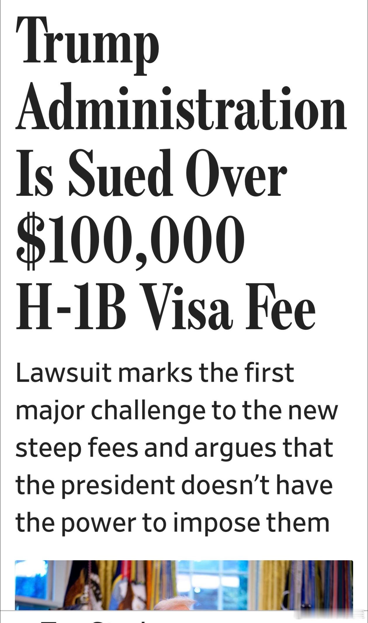 Trump的“十万美元H-1B申请费”，今天受到法律挑战一家为海外医护申请工签的