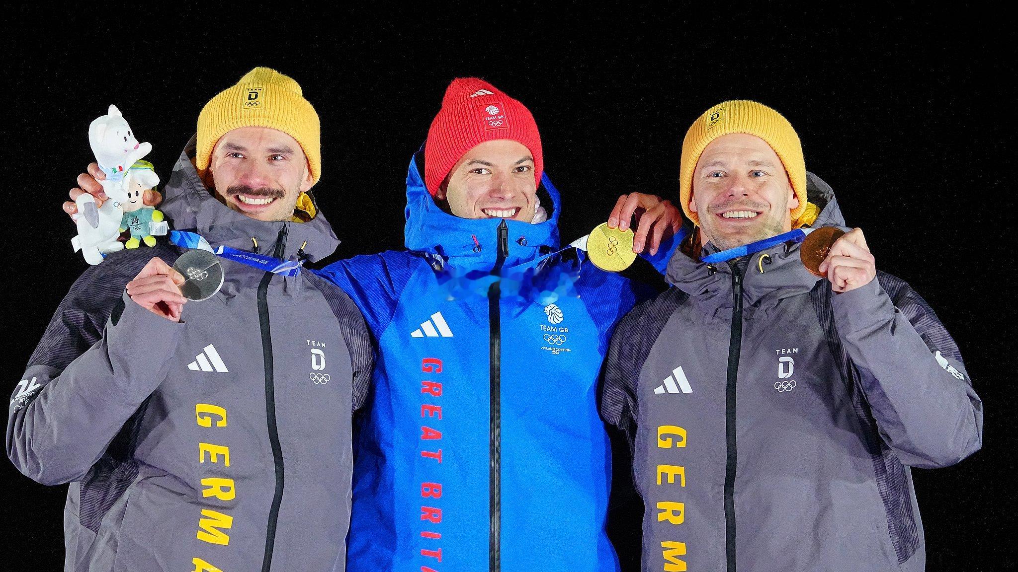 米兰冬奥会钢架雪车男子决赛1️⃣马特·韦斯顿（英国）：3:43.33（四轮全刷赛