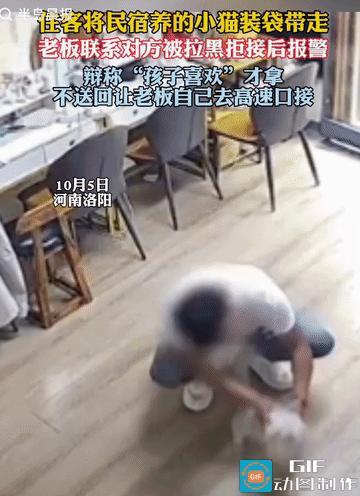 “买哪有偷顺手！”河南洛阳，男子一家三口住民宿，临走时，将民宿一只价值3500元
