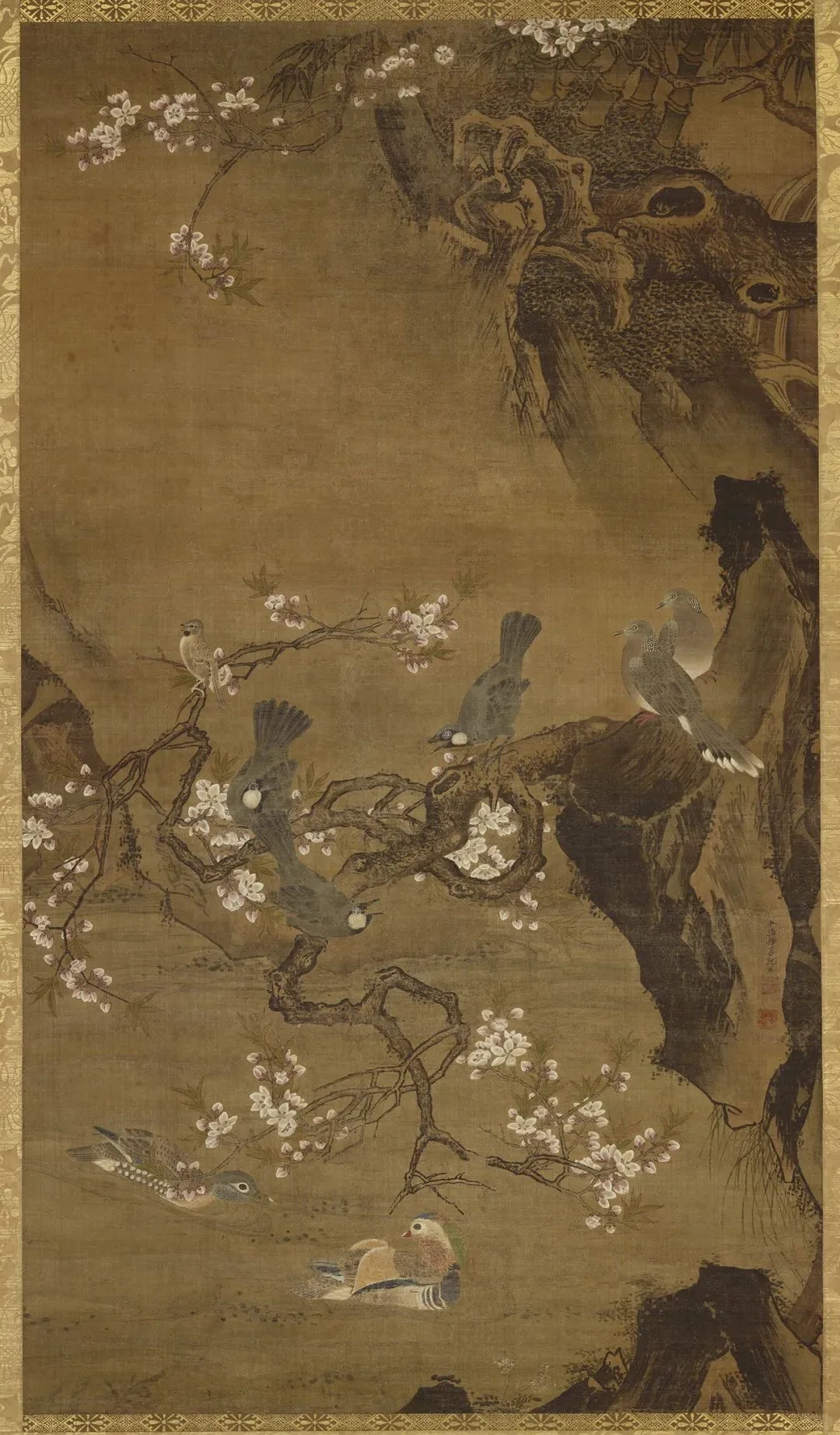 300幅传世名画吕纪《四季花鸟图》