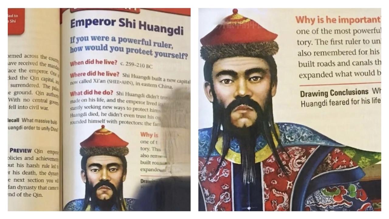这是美国教材里的秦始皇