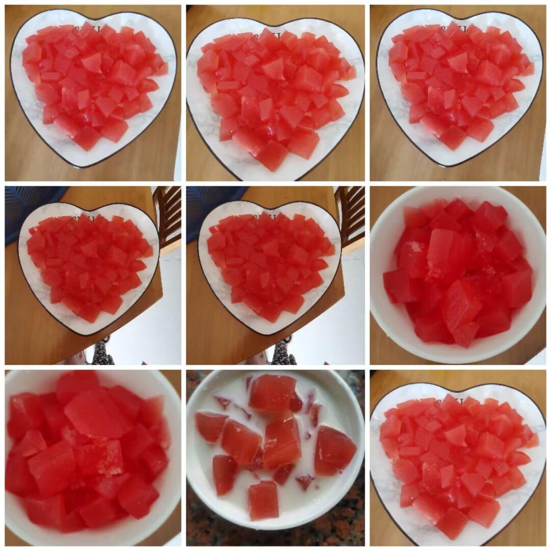 夏天就馋这口！双味水果凉粉，冰冰凉凉超治！

闷热的夏天，就爱捣鼓点清爽的小甜品
