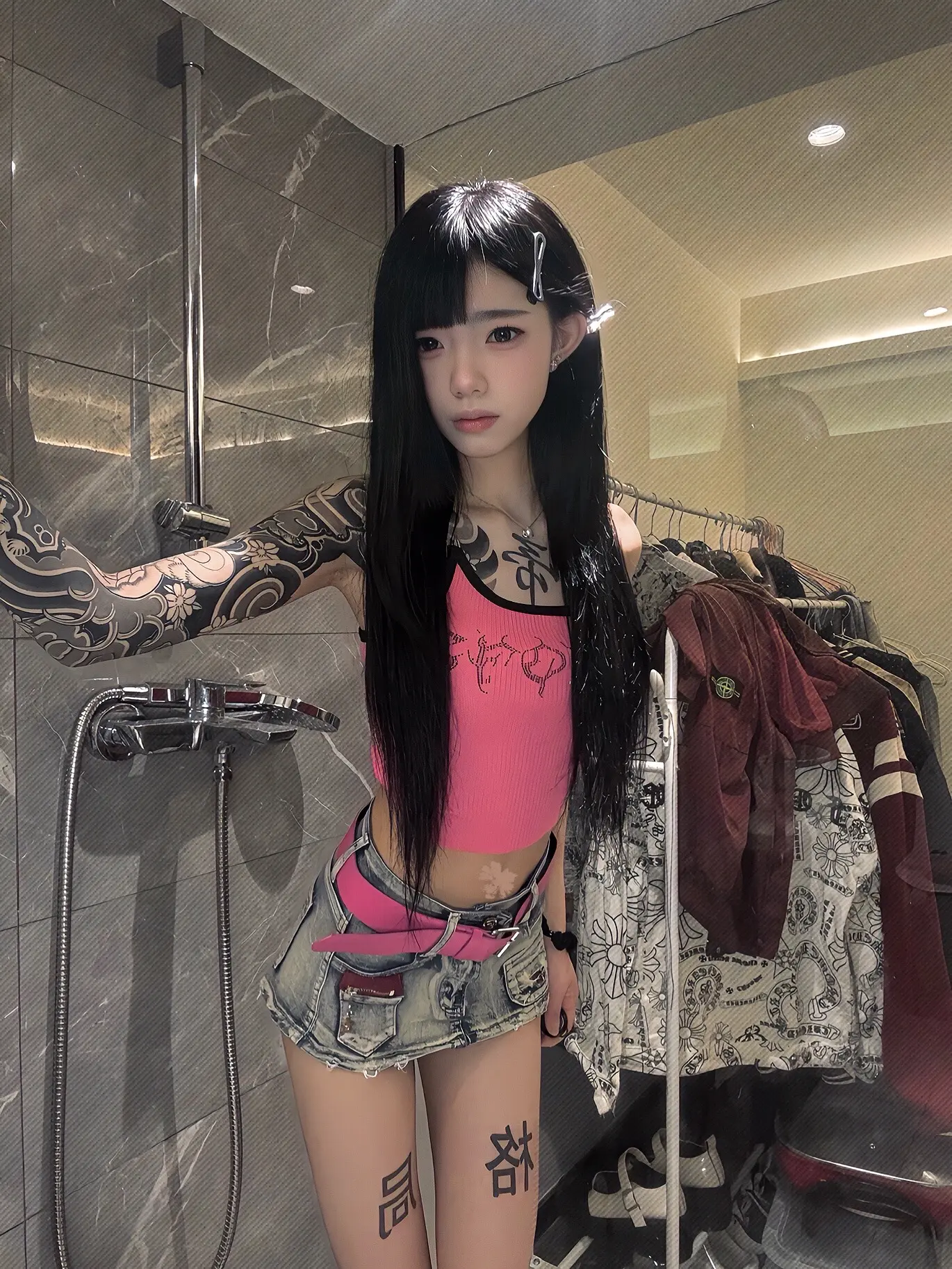我也有个花臂梦 奈何家父略懂拳脚.