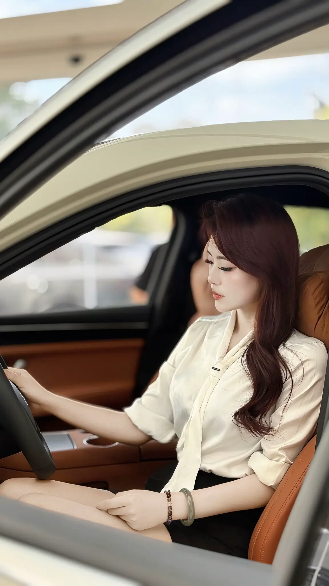 问界M5。今天的精致感是M5给的