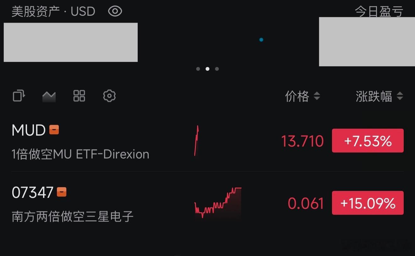坚定做空内存股票，希望能让大家都能在双十一买到降价的手机电脑
