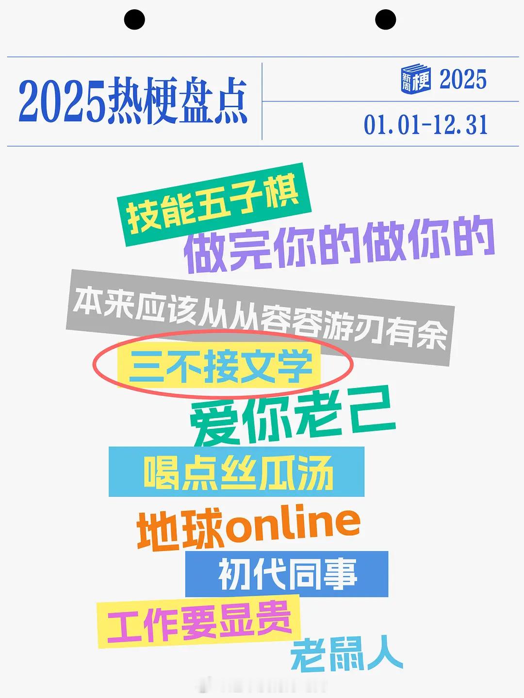 2025年度热梗合集龚俊苏暮雨“三不接”入选 