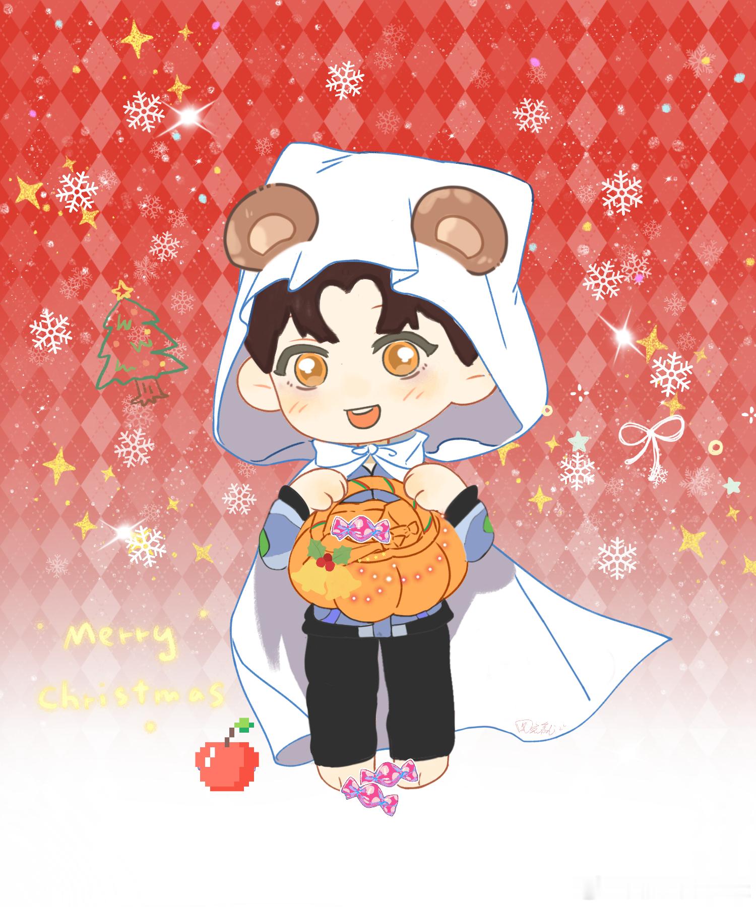 圣诞快乐！ིྀ♡🎄🍎 愿望是小熊天天开心 感谢你这一年的拼搏与精彩表现  愿