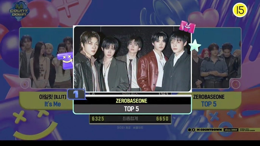 恭喜 ZB1获得今日《MCD》一位🎉“TOP 5”第2️⃣个一位🏆ZEROB