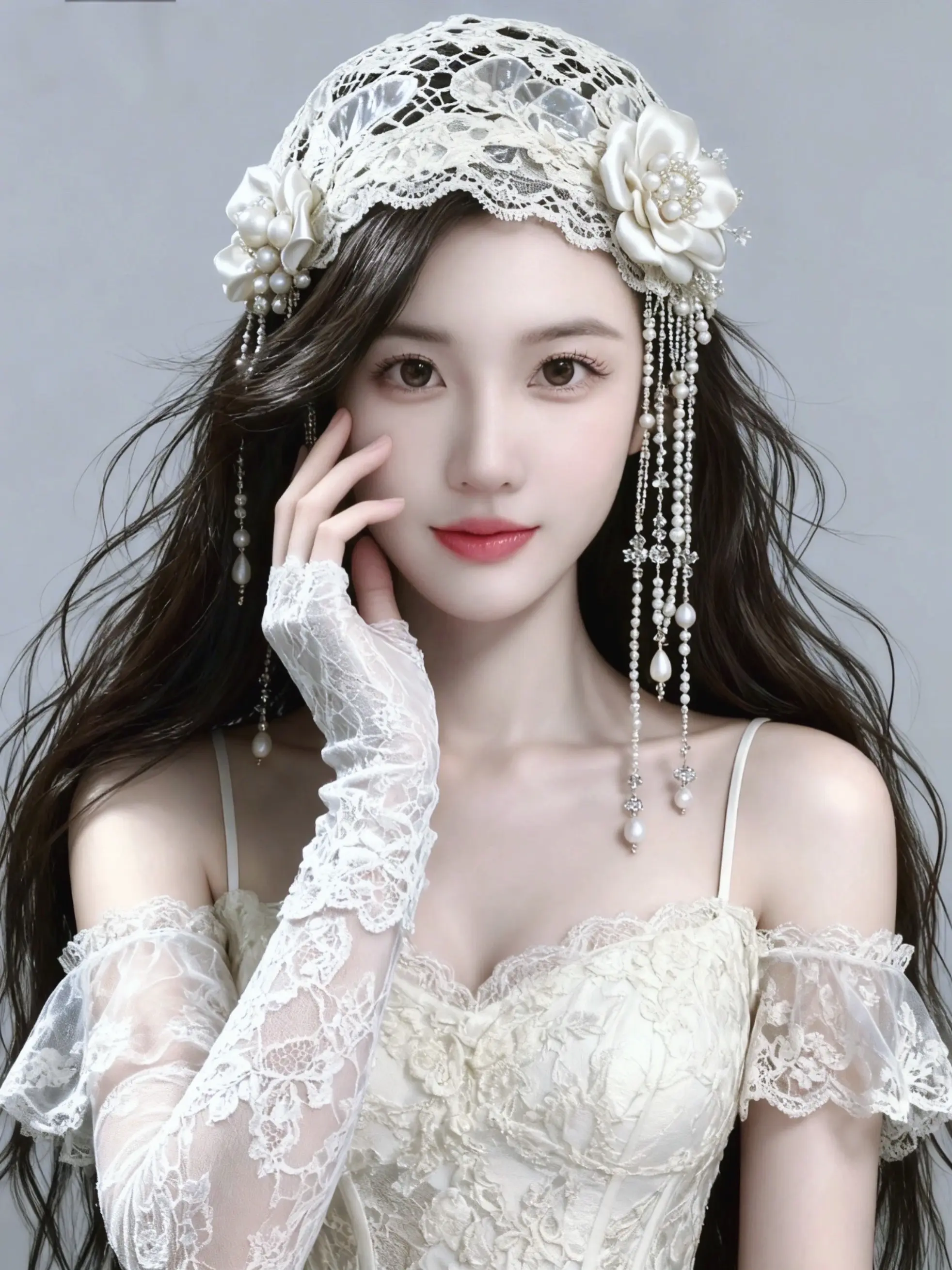 借了一身优雅。