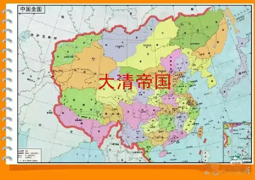大清帝国全盛图！包含了外西北，外东北、贝加尔湖，越南北部，喜马拉雅山南侧，唐努乌