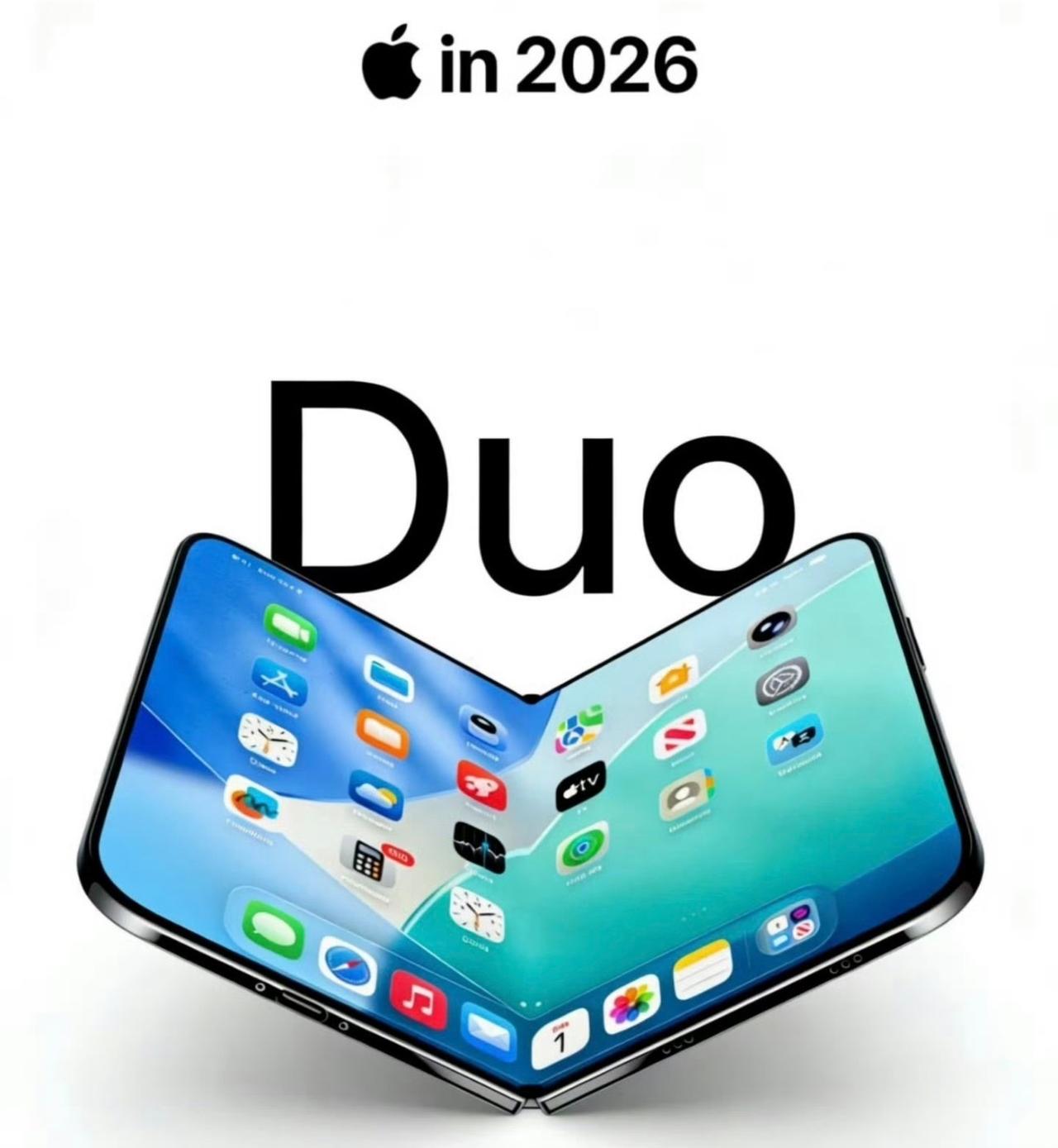 苹果首款折叠屏可能命名 iPhone Duo， iPhone Duo， iPho