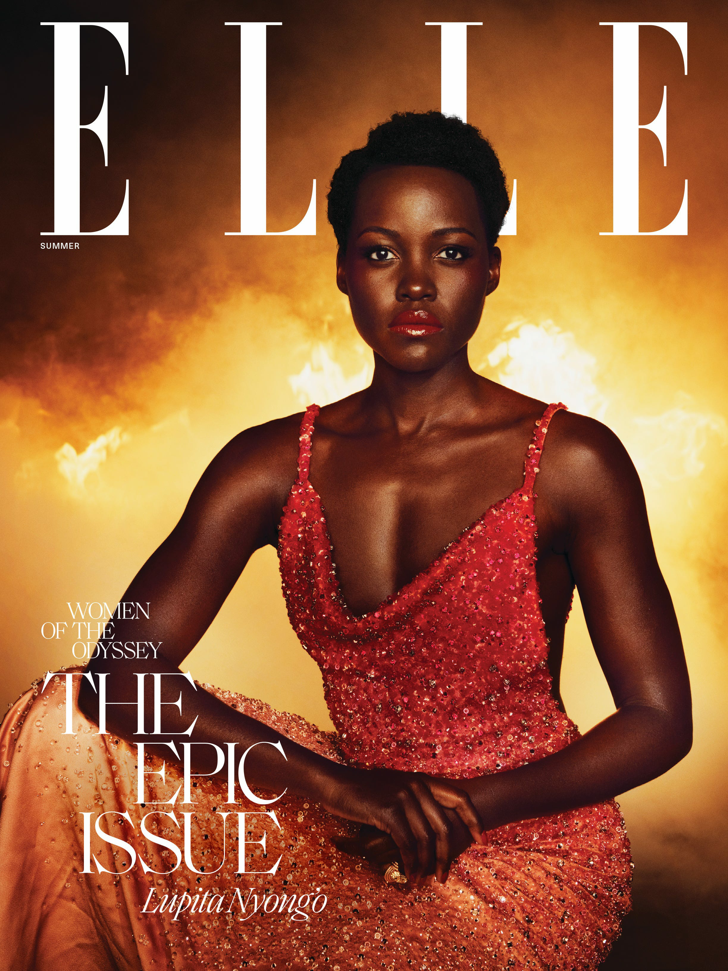 克里斯托弗·诺兰新片《奥德赛》四名女演员登上《ELLE》杂志夏季刊之露皮塔·尼永
